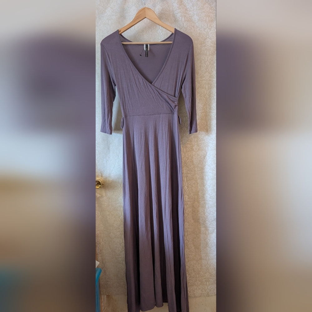Rags & Couture Faux Wrap Maxi Dress Body‎ Con Sz. Small